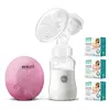 Электрический  молокоотсос Bebumi BS Eco (A pink) с силиконовой соской + пакеты для хранения грудного молока Электрический  молокоотсос Bebumi BS Eco (A pink) с силиконовой соской + пакеты для хранения грудного молока
