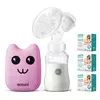 Электрический  молокоотсос Bebumi BS Eco (B pink) с силиконовой соской + пакеты для хранения грудного молока Электрический  молокоотсос Bebumi BS Eco (B pink) с силиконовой соской + пакеты для хранения грудного молока