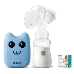 Электрический  молокоотсос Bebumi BS Eco (B blue) с силиконовой соской + пакеты для хранения грудного молока Электрический  молокоотсос Bebumi BS Eco (B blue) с силиконовой соской + пакеты для хранения грудного молока