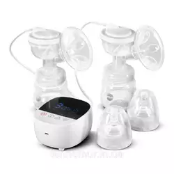 Электрический двойной двухфазный  молокоотсос Bebumi BD1 (white) с силиконовой соской Электрический двойной двухфазный  молокоотсос Bebumi BD1 (white) с силиконовой соской