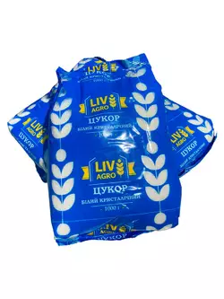 Сахар фасованный, белый кристаллический 1 кг Сахар фасованный, белый кристаллический 1 кг
