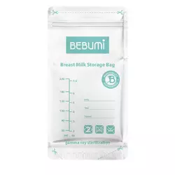 Комплект пакетов для хранения грудного молока Bebumi (30 штук) Комплект пакетов для хранения грудного молока Bebumi (30 штук)