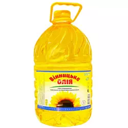 Масло подсолнечное Винницкое, рафинированное дезодорированное вымороженное марки «П», 5л Масло подсолнечное Винницкое, рафинированное дезодорированное вымороженное марки «П», 5л