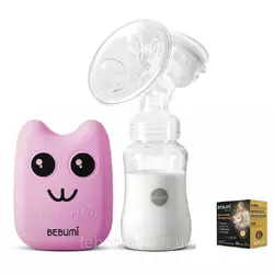 Электрический  молокоотсос Bebumi BS Eco (B pink) с силиконовой соской + пакеты для хранения грудного молока Электрический  молокоотсос Bebumi BS Eco (B pink) с силиконовой соской + пакеты для хранения грудного молока