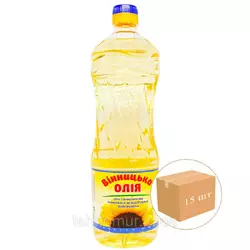 Масло подсолнечное рафинированное ТМ Винницкое 1 ящик Масло подсолнечное рафинированное ТМ Винницкое 1 ящик