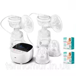 Электрический двойной двухфазный  молокоотсос Bebumi BD1 (white) с силиконовой соской + пакеты для молока Электрический двойной двухфазный  молокоотсос Bebumi BD1 (white) с силиконовой соской + пакеты для молока