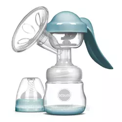 Ручной молокоотсос Bebumi BM Pro (blue) + силиконовая массажная насадка Ручной молокоотсос Bebumi BM Pro (blue) + силиконовая массажная насадка