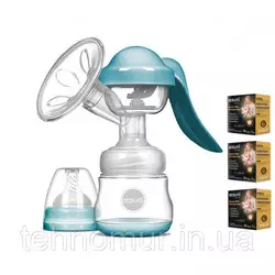 Ручной молокоотсос Bebumi BM Pro (blue) + силиконовая массажная насадка + пакеты для хранения грудного молока Ручной молокоотсос Bebumi BM Pro (blue) + силиконовая массажная насадка + пакеты для хранения грудного молока