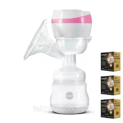 Электрический двухфазный  молокоотсос Bebumi BS1 (pink) с силиконовой соской + пакеты для хранения молока Электрический двухфазный  молокоотсос Bebumi BS1 (pink) с силиконовой соской + пакеты для хранения молока