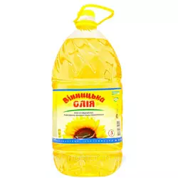 Масло подсолнечное рафинированное ТМ Винницкое, 3л Масло подсолнечное рафинированное ТМ Винницкое, 3л