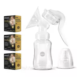 Ручной молокоотсос Bebumi BM1 + пакеты для хранения грудного молока Bebumi Pro 90 штук Ручной молокоотсос Bebumi BM1 + пакеты для хранения грудного молока Bebumi Pro 90 штук