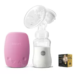 Электрический  молокоотсос Bebumi BS Eco (C pink) с силиконовой соской + пакеты для хранения грудного молока Электрический  молокоотсос Bebumi BS Eco (C pink) с силиконовой соской + пакеты для хранения грудного молока