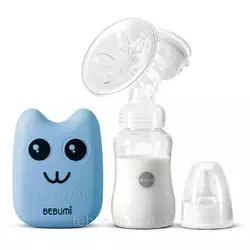 Электрический  молокоотсос Bebumi BS Eco (B blue) с силиконовой соской Электрический  молокоотсос Bebumi BS Eco (B blue) с силиконовой соской