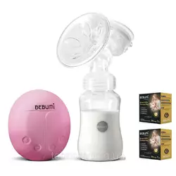 Электрический  молокоотсос Bebumi BS Eco (A pink) с силиконовой соской + пакеты для хранения грудного молока Электрический  молокоотсос Bebumi BS Eco (A pink) с силиконовой соской + пакеты для хранения грудного молока