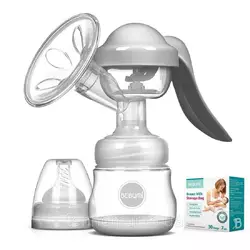 Ручной молокоотсос Bebumi BM Pro (white) + силиконовая массажная насадка + пакеты для хранения грудного молока Ручной молокоотсос Bebumi BM Pro (white) + силиконовая массажная насадка + пакеты для хранения грудного молока