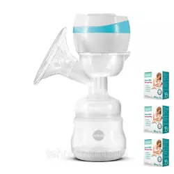 Электрический двухфазный  молокоотсос Bebumi BS1 (blue) с силиконовой соской + пакеты для хранения молока Электрический двухфазный  молокоотсос Bebumi BS1 (blue) с силиконовой соской + пакеты для хранения молока
