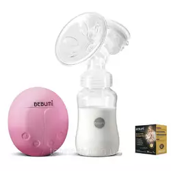 Электрический  молокоотсос Bebumi BS Eco (A pink) с силиконовой соской + пакеты для хранения грудного молока Электрический  молокоотсос Bebumi BS Eco (A pink) с силиконовой соской + пакеты для хранения грудного молока