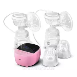 Электрический двойной двухфазный  молокоотсос Bebumi BD1 (pink) с силиконовой соской Электрический двойной двухфазный  молокоотсос Bebumi BD1 (pink) с силиконовой соской