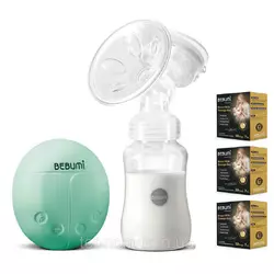 Электрический  молокоотсос Bebumi BS Eco (A green) с силиконовой соской + пакеты для хранения грудного молока Электрический  молокоотсос Bebumi BS Eco (A green) с силиконовой соской + пакеты для хранения грудного молока