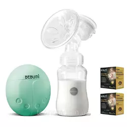 Электрический  молокоотсос Bebumi BS Eco (A green) с силиконовой соской + пакеты для хранения грудного молока Электрический  молокоотсос Bebumi BS Eco (A green) с силиконовой соской + пакеты для хранения грудного молока