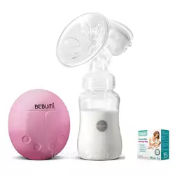 Электрический  молокоотсос Bebumi BS Eco (A pink) с силиконовой соской + пакеты для хранения грудного молока Электрический  молокоотсос Bebumi BS Eco (A pink) с силиконовой соской + пакеты для хранения грудного молока