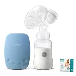 Электрический  молокоотсос Bebumi BS Eco (C blue) с силиконовой соской + пакеты для хранения грудного молока Электрический  молокоотсос Bebumi BS Eco (C blue) с силиконовой соской + пакеты для хранения грудного молока