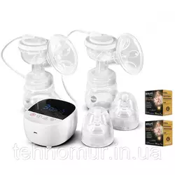 Электрический двойной двухфазный  молокоотсос Bebumi BD1 (white) с силиконовой соской + пакеты для молока Электрический двойной двухфазный  молокоотсос Bebumi BD1 (white) с силиконовой соской + пакеты для молока