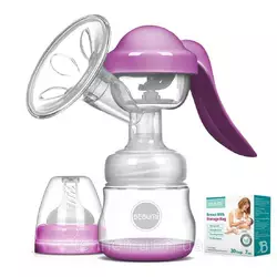 Ручной молокоотсос Bebumi BM Pro (pink) + силиконовая массажная насадка + пакеты для хранения грудного молока Ручной молокоотсос Bebumi BM Pro (pink) + силиконовая массажная насадка + пакеты для хранения грудного молока