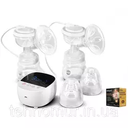Электрический двойной двухфазный  молокоотсос Bebumi BD1 (white) с силиконовой соской + пакеты для молока Электрический двойной двухфазный  молокоотсос Bebumi BD1 (white) с силиконовой соской + пакеты для молока