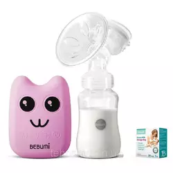 Электрический  молокоотсос Bebumi BS Eco (B pink) с силиконовой соской + пакеты для хранения грудного молока Электрический  молокоотсос Bebumi BS Eco (B pink) с силиконовой соской + пакеты для хранения грудного молока