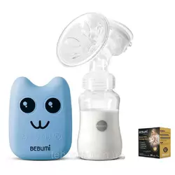 Электрический  молокоотсос Bebumi BS Eco (B blue) с силиконовой соской + пакеты для хранения грудного молока Электрический  молокоотсос Bebumi BS Eco (B blue) с силиконовой соской + пакеты для хранения грудного молока