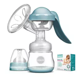 Ручной молокоотсос Bebumi BM Pro (blue) + силиконовая массажная насадка + пакеты для хранения грудного молока Ручной молокоотсос Bebumi BM Pro (blue) + силиконовая массажная насадка + пакеты для хранения грудного молока