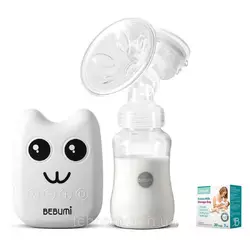 Электрический  молокоотсос Bebumi BS Eco (B white) с силиконовой соской  + пакеты для хранения грудного молока Электрический  молокоотсос Bebumi BS Eco (B white) с силиконовой соской  + пакеты для хранения грудного молока