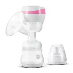 Электрический двухфазный  молокоотсос Bebumi BS1 (pink) с силиконовой соской Электрический двухфазный  молокоотсос Bebumi BS1 (pink) с силиконовой соской