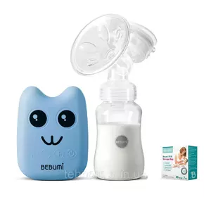 Электрический  молокоотсос Bebumi BS Eco (B blue) с силиконовой соской + пакеты для хранения грудного молока Электрический  молокоотсос Bebumi BS Eco (B blue) с силиконовой соской + пакеты для хранения грудного молока