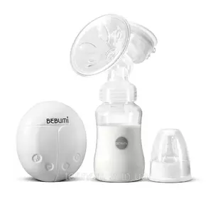 Электрический  молокоотсос Bebumi BS Eco (A white) с силиконовой соской