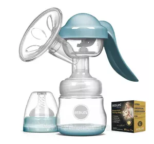 Ручной молокоотсос Bebumi BM Pro (blue) + силиконовая массажная насадка + пакеты для хранения грудного молока Ручной молокоотсос Bebumi BM Pro (blue) + силиконовая массажная насадка + пакеты для хранения грудного молока