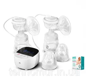 Электрический двойной двухфазный  молокоотсос Bebumi BD1 (white) с силиконовой соской + пакеты для молока Электрический двойной двухфазный  молокоотсос Bebumi BD1 (white) с силиконовой соской + пакеты для молока