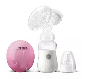 Электрический  молокоотсос Bebumi BS Eco (A pink) с силиконовой соской