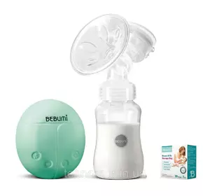 Электрический  молокоотсос Bebumi BS Eco (A green) с силиконовой соской + пакеты для хранения грудного молока Электрический  молокоотсос Bebumi BS Eco (A green) с силиконовой соской + пакеты для хранения грудного молока