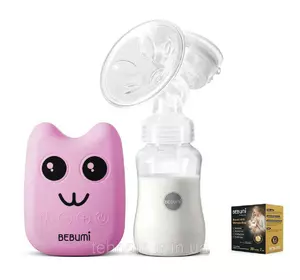 Электрический  молокоотсос Bebumi BS Eco (B pink) с силиконовой соской + пакеты для хранения грудного молока Электрический  молокоотсос Bebumi BS Eco (B pink) с силиконовой соской + пакеты для хранения грудного молока