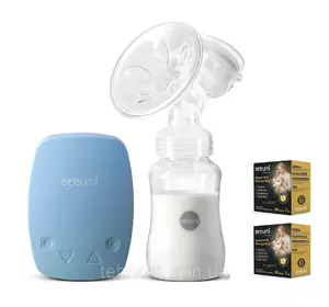 Электрический  молокоотсос Bebumi BS Eco (C blue) с силиконовой соской + пакеты для хранения грудного молока Электрический  молокоотсос Bebumi BS Eco (C blue) с силиконовой соской + пакеты для хранения грудного молока
