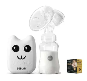 Электрический  молокоотсос Bebumi BS Eco (B white) с силиконовой соской  + пакеты для хранения грудного молока Электрический  молокоотсос Bebumi BS Eco (B white) с силиконовой соской  + пакеты для хранения грудного молока