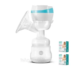 Электрический двухфазный  молокоотсос Bebumi BS1 (blue) с силиконовой соской + пакеты для хранения молока Электрический двухфазный  молокоотсос Bebumi BS1 (blue) с силиконовой соской + пакеты для хранения молока