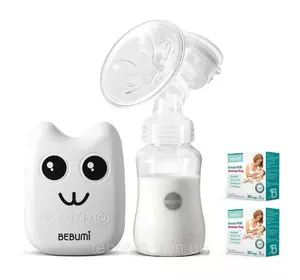 Электрический  молокоотсос Bebumi BS Eco (B white) с силиконовой соской  + пакеты для хранения грудного молока Электрический  молокоотсос Bebumi BS Eco (B white) с силиконовой соской  + пакеты для хранения грудного молока