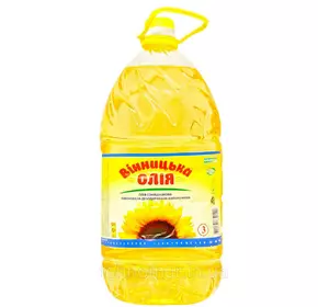 Масло подсолнечное рафинированное ТМ Винницкое, 3л Масло подсолнечное рафинированное ТМ Винницкое, 3л