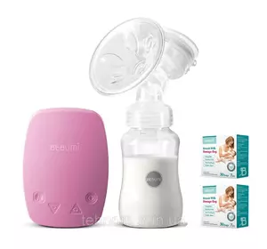 Электрический  молокоотсос Bebumi BS Eco (C pink) с силиконовой соской + пакеты для хранения грудного молока Электрический  молокоотсос Bebumi BS Eco (C pink) с силиконовой соской + пакеты для хранения грудного молока