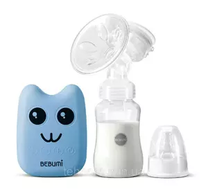 Электрический  молокоотсос Bebumi BS Eco (B blue) с силиконовой соской Электрический  молокоотсос Bebumi BS Eco (B blue) с силиконовой соской