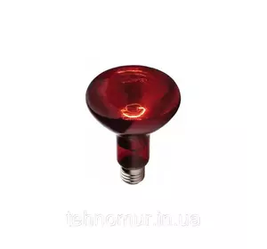 Лампа инфракрасная Tehnomur R80  цвет стекла красный 100 Вт