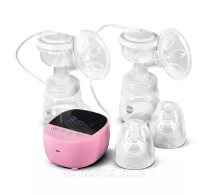 Электрический двойной двухфазный  молокоотсос Bebumi BD1 (pink) с силиконовой соской Электрический двойной двухфазный  молокоотсос Bebumi BD1 (pink) с силиконовой соской